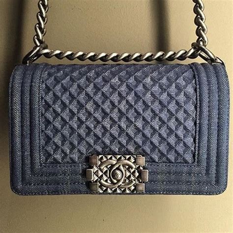 boy chanel denim diamond quilted bag|coco chanel boys bag.